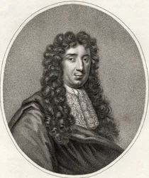 George Savile, gravado por Bocquet, ilustração de &39;Um catálogo de autores reais e nobres, volume III&39;, publicado em 1806